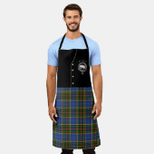 Bethune Clan Badge & Tartan Kilt Schort (Gedragen)