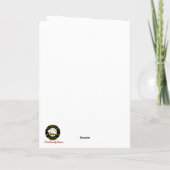 Bethune Crest & Tartan w/Robin gepersonaliseerd Kaart (Achterkant)