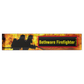 Bethware Firefighter vlammen bureau naam bord Naambordje (Voorkant)