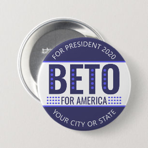 Beto 2020 Presidentiële verkiezingen Politiek Ronde Button 7,6 Cm