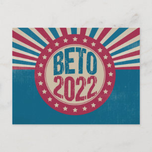 Beto 2022  verkiezingen van de Amerikaanse vlaggou Briefkaart