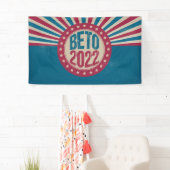 Beto 2022  verkiezingen van de Amerikaanse vlaggou Spandoek (Insitu)