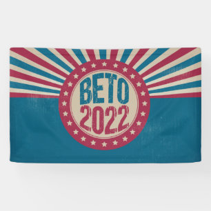 Beto 2022 verkiezingen van de Amerikaanse vlaggou Spandoek