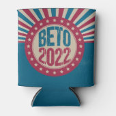 Beto 2022 voor Gouverneur Cool  Amerikaanse vlag Blikjeskoeler (Voorkant)