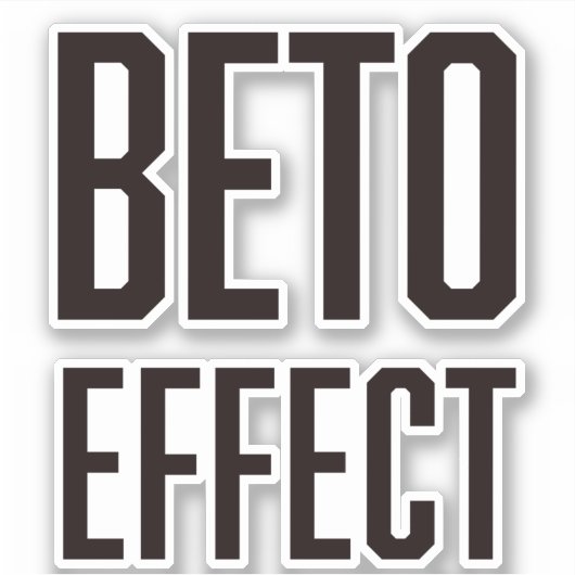 Beto Effect 4X4 Vinyl Sticker (Voorkant)