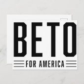 Beto For America Briefkaart #1 (Voorkant / Achterkant)