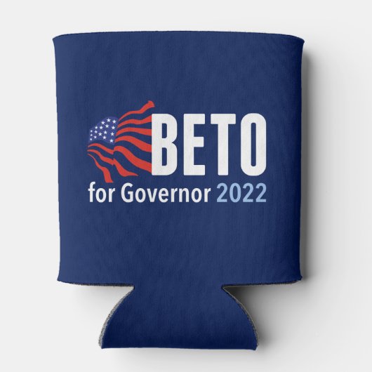 Beto O'Rourke for Governor 2022 Texas Election Blikjeskoeler (Achterkant)