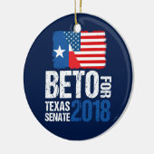 Beto O'Rourke for Texas Senate 2018 Verkiezingen Keramisch Ornament (Links)