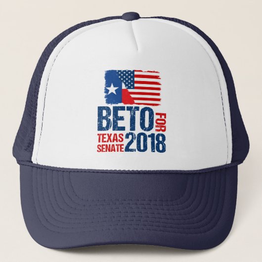 Beto O'Rourke for Texas Senate 2018 Verkiezingen Trucker Pet (Voorkant)