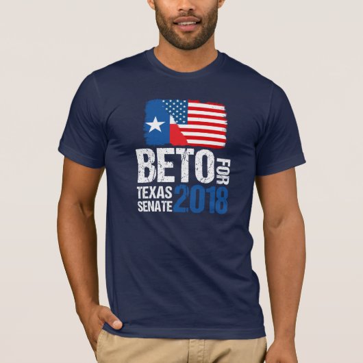 Beto O'Rourke for Texas Senate in 2018 T-shirt (Voorkant)