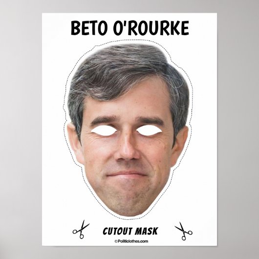 BETO O'ROURKE Halloween Masker Poster (Voorkant)