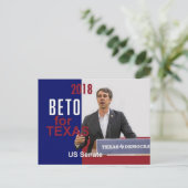 BETO O'Rourke Texas 2018 Briefkaart (Staand voorkant)