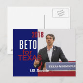 BETO O'Rourke Texas 2018 Briefkaart (Voorkant / Achterkant)