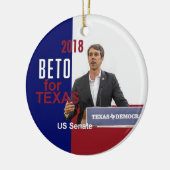 BETO O'Rourke Texas 2018 Keramisch Ornament (Links)