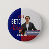 BETO O'Rourke Texas 2018 Ronde Button 5,7 Cm (Voorkant)