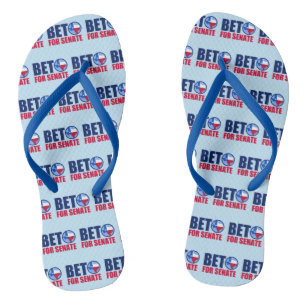 Beto O'Rourke voor de Senaat 2018 Teenslippers