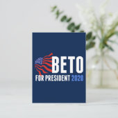 Beto O'Rourke voor President 2020 Briefkaart (Staand voorkant)