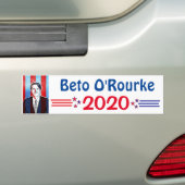 Beto O'Rourke voor President 2020 Bumpersticker (Op auto)