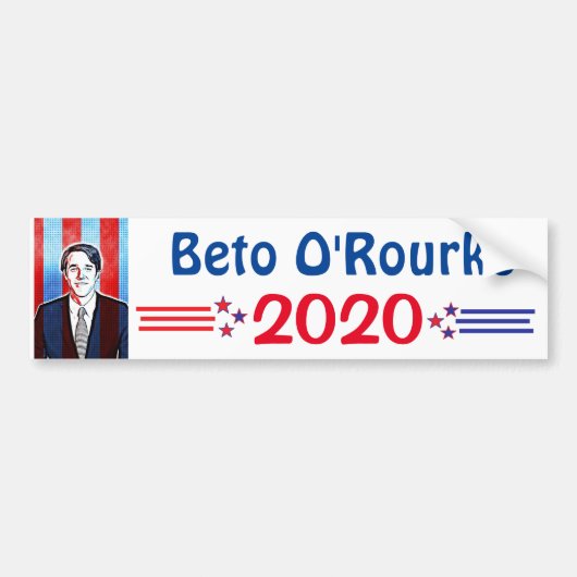 Beto O'Rourke voor President 2020 Bumpersticker (Voorkant)