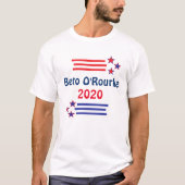 Beto O'Rourke voor President 2020 T-shirt (Voorkant)