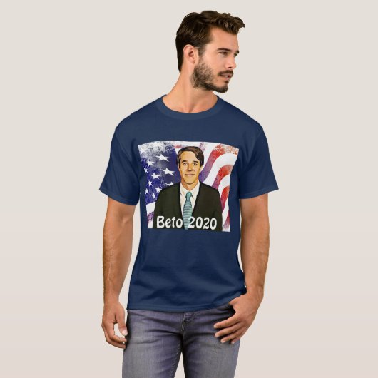 Beto O'Rourke voor President 2020 T-shirt (Voorkant volledig)