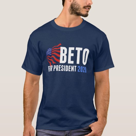 Beto O'Rourke voor President 2020 T-shirt (Voorkant)