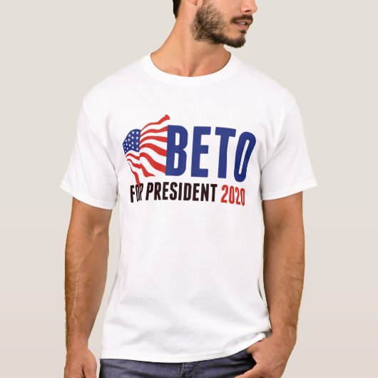 Beto O'Rourke voor President 2020 T-shirt (Voorkant)