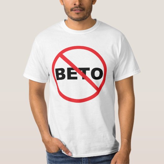 Beto O'Rourke voor president Anti-populair T-shirt (Voorkant)