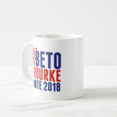 Beto O'Rourke voor Senaat 2018 Koffiemok (Voorkant links)