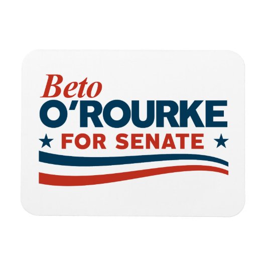 Beto O'Rourke voor Senaat Magneet (Horizontaal)