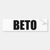 Beto O'Rourke zwarte en witte moderne typografie Bumpersticker (Voorkant)