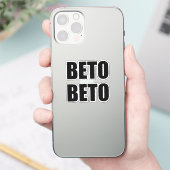 Beto O'Rourke zwarte moderne typografie twee Sticker (Telefoon)