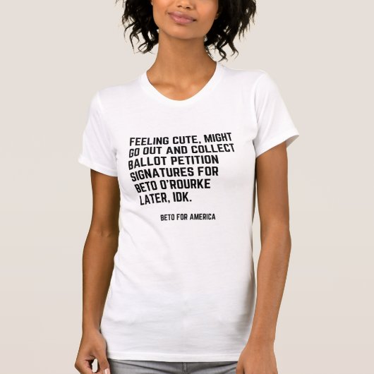 Beto-T-shirt met handmatige handtekeningen - zwart T-shirt (Voorkant)