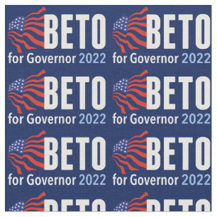 Beto voor gouverneur 2022 Texas Election Blue Flag Stof