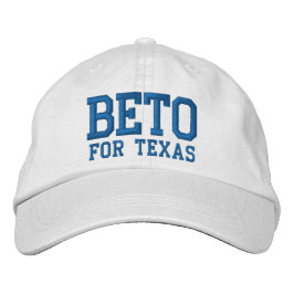 Beto voor Texas blauw en wit gebruik Geborduurde Pet