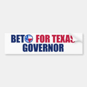 Beto voor Texas Governor 2022 Verkiezingen op midd Bumpersticker (Voorkant)