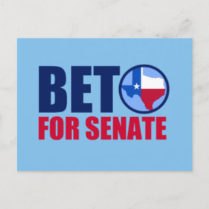 Beto voor Texas Senaat 2018 Briefkaart