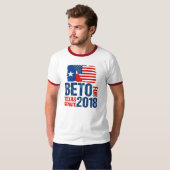 Beto voor Texas Senator 2018 Verkiezing Amerikaans T-shirt (Voorkant volledig)