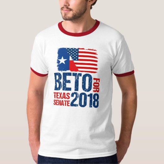 Beto voor Texas Senator 2018 Verkiezing Amerikaans T-shirt (Voorkant)