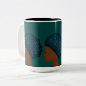 betoger tweekleurige koffiemok (Voorkant links)