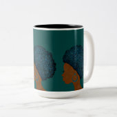 betoger tweekleurige koffiemok (Voorkant rechts)