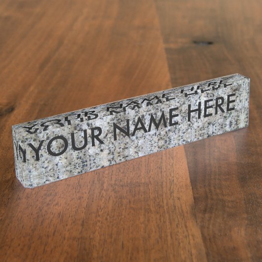 BETON! (architecturale structuur) ~ Naambordje (Zijkant)