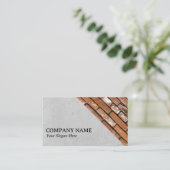 Beton & bakstenen Muurbouw of Architect Visitekaartje (Staand voorkant)