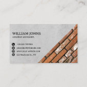 Beton & bakstenen Muurbouw of Architect Visitekaartje (Achterkant)