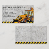 Beton | Bulldozer Construction Vehicle Visitekaartje (Voorkant / Achterkant)