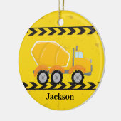 Beton Cement Mixer Custom Boys Truck Kerstmis Keramisch Ornament (Links)