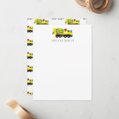 Beton Cement Truck Bouw Kinderen Kinderen Notitiekaartje (Voorkant / Achterkant in situ)