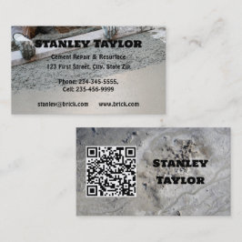 Beton & Cementoplossingen Aangepaste QR-code Visitekaartje