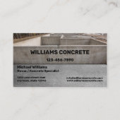 Beton en Cement Aannemer Bedrijf Visitekaartje (Voorkant)