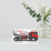 Beton en Cement Aannemer Bedrijf Visitekaartje (Staand voorkant)